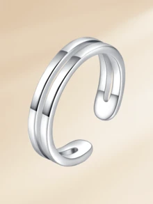 1 chiếc nhẫn ngón chân bằng thép không gỉ đính đá lấp lánh thời trang, phụ kiện không thể thiếu cho kỳ nghỉ hè, du lịch, tiệc bãi biển của phụ nữ, có sẵn màu vàng và bạc, thiết kế vòng hở có thể điều chỉnh, trang sức chân mùa hè đi biển. - Nhẫn ngón chân - Xem 17