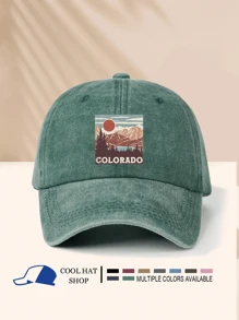 1 件 COLORADO 户外运动男女通用帽子，轻便，便携，遮阳，时尚休闲，多功能，简约，水洗遮阳帽 - 水洗帽 - 查看 11