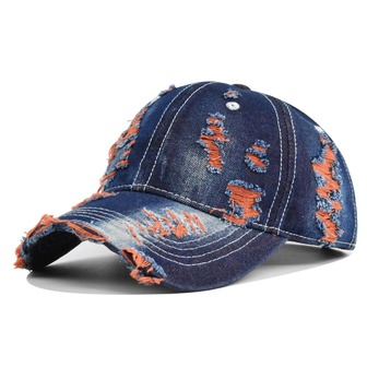 Outdoor Casual And Versatile Denim Baseball Caps, Cool And Comfortable Baseball Caps With Holes, Casual Sun Hats For Traveling, And Good-Looking Couple Hats