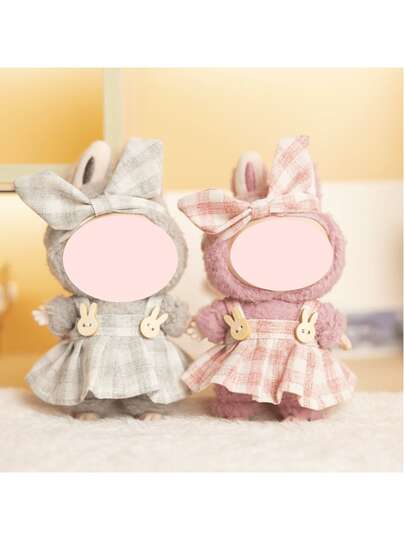 [仅连衣裙] 适合17cm 1代/2代/3代派对娃娃的连衣裙、裙子和头带套装