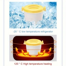 1 件电饭煲蒸笼便携式电饭煲，微波炉迷你电饭煲电饭煲容器电饭煲，蒸笼实用电饭煲亚洲电饭煲食品容器小电饭煲电饭煲迷你 PP 黄色 - 黃色 - 查看 9