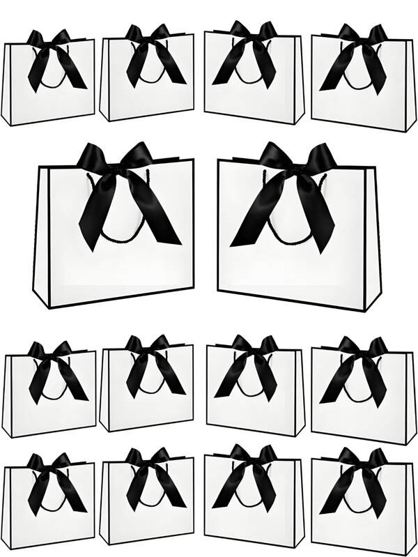 5pcs/10pcs Gift Bag - Durable And Water-Resistant, Tear-Proof And Wear-Resistant, With Strong Load Capacity And Convenient Folding For Easy Storage. Perfect For Travel, Shopping, Weddings, And Holidays Like Christmas, Halloween, And Thanksgiving