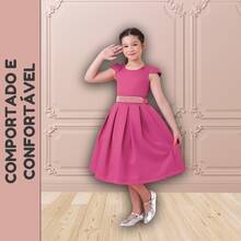 Children's Dress For Girls, Party, Wedding, Baptism, Graduation, Birthday, Princess Style With Pearls - 羅莎 - 查看 6