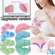 1 件可重复使用的冷冻胸垫，冷热乳房垫，配有舒适的毛绒套，多功能冷热敷凝胶珠胸垫，用于胸部放松，冷热胸部凝胶垫，送给女性的绝佳礼物 - 送给妈妈的完美礼物