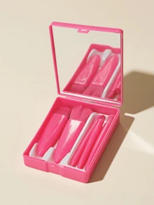 5 Piece Portable Makeup Brush Set With Mirror, Makeup Brush Case, Multi-Purpose Powder Brush, Blush Brush With Mirror Case, Mini Multi-Purpose Powder Brush, Foundation Brush, Eyeshadow Brush & Beauty Tools Blending Brush, Makeup Brush, Makeup Brush, Makeup Brush,Brush Set,Makeup Brush Kit,Make Up Brush Set,Make Up Set Complete,Makeup Brush Set,Complete Makeup Kit,Brush Kit,Brushes Makeup Set,Makeup Gift Set - Multicolor - View 2