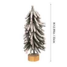 1 Piece Mini PE Flocked Snow Effect Christmas Tree - Tabletop Artificial Tree With Scene Arrangement Decorations - Perfect For Indoor Holiday Decor, Christmas Decoration, Christmas/New Year Gifts - Multicolor - View 17