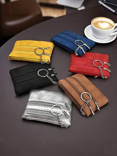 Change Bag Women's Small Card Bags Fashionable Key Mini Coin Bag Portable And Simple Keychain Small Wallet