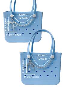 قطعتان من سحر الحقيبة بشكل فيونكة فضية، سلسلة حقيبة من اللؤلؤ الاصطناعي، قلادة محفظة، ديكور حقيبة اليد، سلسلة مفاتيح محفظة، اكسسوارات حقيبة، سحر حقيبة يد مصمم جميل، ديكور حقيبة DIY، مناسب لحقائب Bogg - الأسود - مشاهدة 7