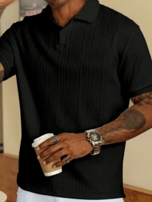 Polos para hombre, Tops para hombre, Camisetas para hombre - Negro - Ver 4