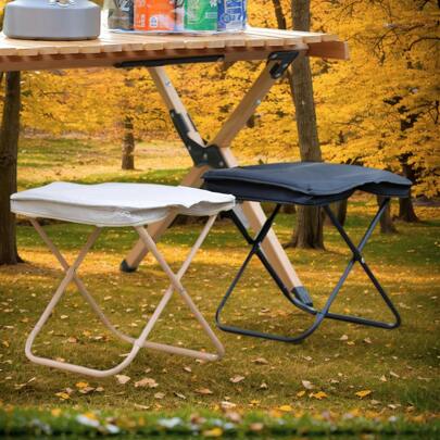 1 pieza Taburete portátil de mano, silla para camping al aire libre, banco de pesca