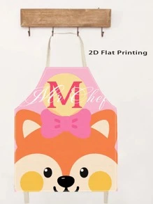 1pc Fashionable, Cute, Durable & Customizable Text Apron, Great For Enhancing Kitchen Ambiance And Creating A Happy Cooking Experience, Ideal Gift For Couples, Girlfriends Or Friends
