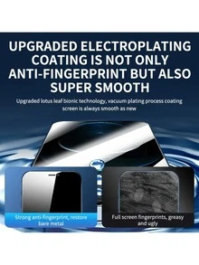 5片装防窥钢化玻璃屏幕保护膜,兼容 17/17 Pro/17 Air/17 Pro Max/16e/15/14/13/12/11 Pro Max/XR/X/XS Max/7/8 Plus,5片/包,手机隐私保护玻璃 - 黑色 - 查看 5