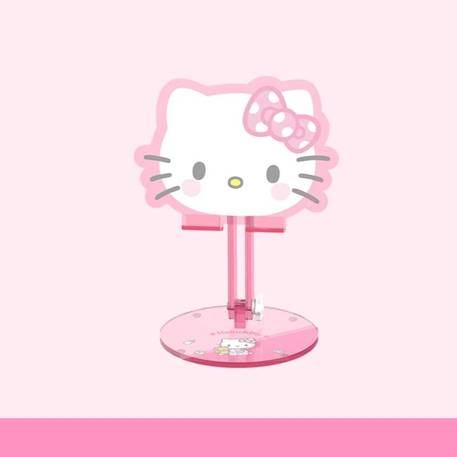 Sanrio Hello Kitty & My Melody 甜心系列多功能支架 - 手机支架，桌面友好型可爱手机支架，多功能 iPad 和平板电脑支架，床边懒人支架，便携可折叠
