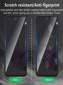 2Pcs Privacy Screen Protector For Compatible With Samsung Galaxy S25 Ultra A16 A26 A36 A06 A56/Compatible With IPhone 16 Pro Max/Redmi Note 13 14/Compatible With Xiaomi/Honor Anti-Spy Tempered Glass HD Clear, Bubble-Free 9H Anti-Scratch, Easy Install Anti Peeping Office & Travel Essential Explosion-Proof Mobile Screen Protector Film With 2pcs Carbon Fiber Back Soft Film