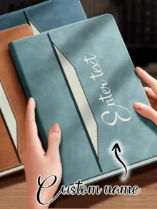 定制 A5 仿皮笔记本 - 个性化时间管理日记，送给朋友和同事的理想礼物，非常适合毕业典礼、记录保存学校用品、返校 - 彩色 - 查看 9