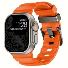 Men's Soft Silicone Watch Band, Asymmetrical Design, Compatible With 42mm, 44mm, 45mm And 49mm Apple Watch, Suitable For Apple Watch Series 10, 9, 8, 7, 6, 5, 4, 3, 2, SE, Ultra, Simple And Stylish Men's Wristband