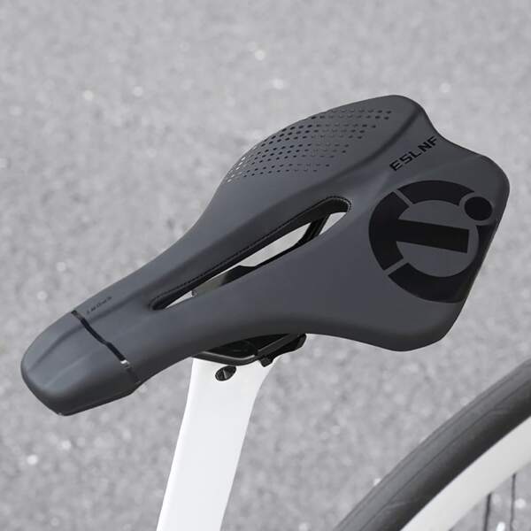 Sillín de bicicleta cómodo, cojín de asiento transpirable y hueco para bicicleta de montaña y bicicleta de carretera