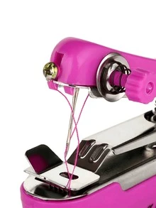 1 PIEZA Máquina de coser manual portátil de color aleatorio, herramienta de costura para el hogar y viajes, costura rápida DIY, máquina de coser ligera y portátil, accesorio de costura esencial para entusiastas de la costura y manualidades - Multicolor - View 6