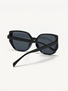 1 件时尚男女通用大框眼镜黑色 Y2K 夏季海滩度假蝴蝶形女士时尚眼镜墨镜