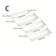 1 Set Acrylic Multi-Function Drawer Type Cosmetic Storage Box Tray, Dresser Cabinet, Spice Jar Rack Organizer, Foldable Kitchen Countertop Storage Rack Sun Travel Cool