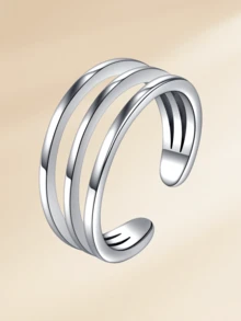 1 chiếc nhẫn ngón chân bằng thép không gỉ đính đá lấp lánh thời trang, phụ kiện không thể thiếu cho kỳ nghỉ hè, du lịch, tiệc bãi biển của phụ nữ, có sẵn màu vàng và bạc, thiết kế vòng hở có thể điều chỉnh, trang sức chân mùa hè đi biển. - Nhẫn ngón chân - Xem 13