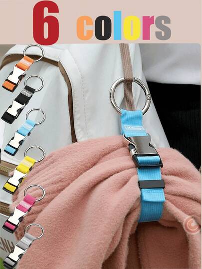 2/3 件金属扣旅行带便携式防盗打包带行李整理带，多功能可调节行李带，行李旅行配件，兼容行李箱、背包和各种尺寸的行李箱，适用于学校包，学校配件，学校用品