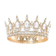 女士优雅水钻生日皇冠和绶带套装 - 闪亮金色头饰配“生日女王”牌匾，非常适合舞会、婚礼和庆典，生日派对配饰 | 闪亮皇冠 | 耐用金属皇冠，生日派对装饰品 - 彩色 - 查看 24