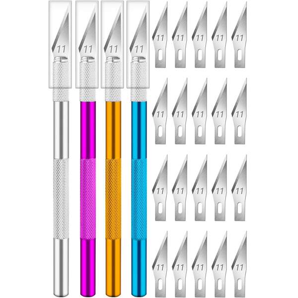 1 Set Präzisions-Hobby-Messer-Set - Hochpräzise Utility-Kunstmesser-Set mit extrem scharfen Rasierklingen zum Schnitzen, Architekturmodellbau, Scrapbooking, DIY-Kunstwerke und mehr - umfassendes Werkzeug für kreative Einzelpersonen und Profis, für Schulmaterial, Rückkehr zur Schule