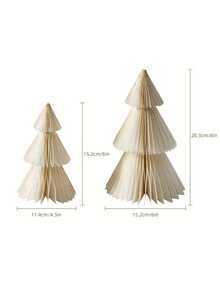 Set di 3 decorazioni da tavolo per albero di Natale in carta a forma di alveare 3D, palla di fiori di carta 2025, decorazione multifunzionale per casa, ufficio, cucina, feste, matrimoni, compleanni e attività stagionali, decorazione per centro tavola, decorazioni natalizie per la casa, regali di Natale, decorazioni natalizie per la stanza, decorazioni natalizie invernali