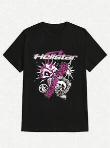 Men T-Shirts - 黑色 - 查看 1