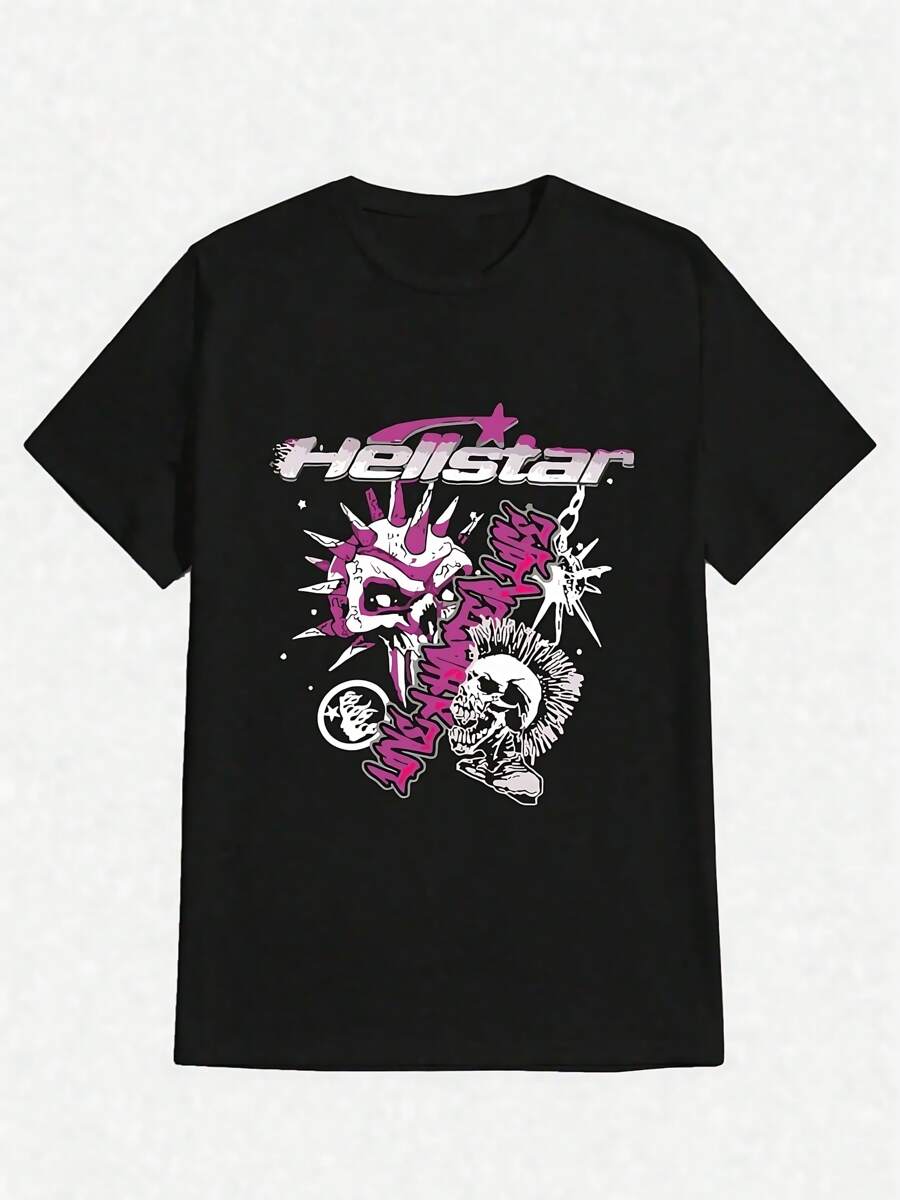 Men T-Shirts - 黑色 - 查看 1