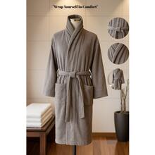 100% Cotton Unisex Bathrobe – One Size Fits Most – Made In Turkey – Soft & Absorbent