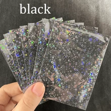 Vorinclex 60 piezas de fundas para cartas con diseño holográfico de estrellas - Diseño de foil con destellos láser, funda protectora de PP sin ácido de 66x91mm - Fundas con diseño de gema rota y escarcha para cartas coleccionables/fundas para cartas de intercambio de PTCG