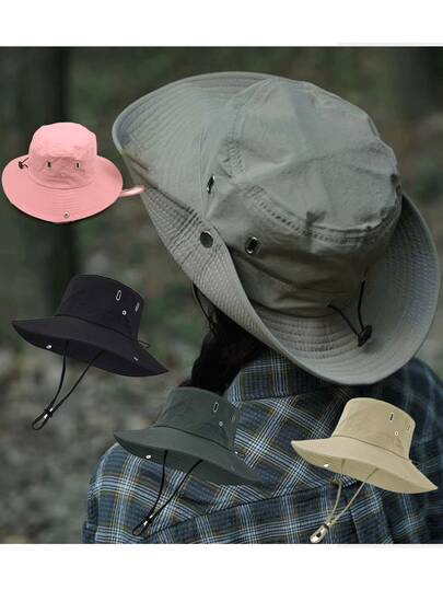 1 Bucket Hat, Travel Adventure Waterproof Quick Drying Outdoor Hat, Sun Hat, Basin Hat In Stock, Summer Outdoor Hiking Sun Hat, Circumference: About 54-59cm