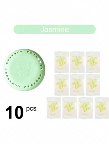 10pcs Solid Fragrance, Long-Lasting Scent Air Freshener, Deodorizer, Solid Air Freshener With Extra Shell - Room Decor Bedroom, Fragrance Solid Deodorizer Plate, Suitable For Home, Car, Bathroom, Bedroom, Closet And Toilet, Enhancing Freshness In Bathroom, Bedroom, Car And Home, Ideal For Wardrobe And Toilet Deodorizing (Random Color Combination), Kitchen, Bathroom, Home, Home Goods. Halloween, Christmas, Farmhouse Home Decor, Western Home Decor