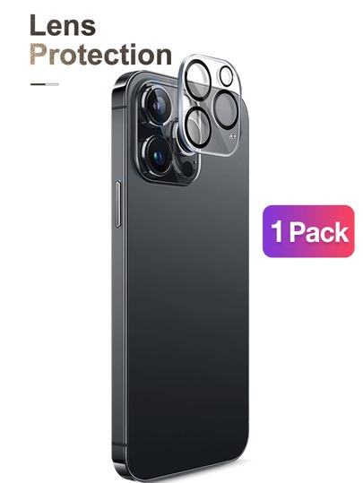 1 pacote de protetor de tela para câmera, película de vidro temperado para proteção de lente de câmera, HD transparente, de ponta a ponta, compatível com capas para iPhone 16Pro 6.3"/16 ProMax 6.9"