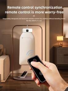 1 件便携式烘干机，遥控迷你干衣机，3D 循环恒温烘干，30 分钟快速烘干，双风速除螨除味，适用于旅行、露营、居家、宿舍