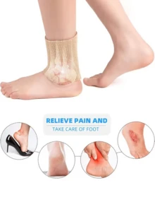 1pc Ankle Gel Sleeves Padded Skate Socks Ankle Pads Ankle Compression Sleeve For Figure Skating, Riding Ski,Roller, Inline Skates Ankle Ice Hockey, Roller, Inline SkatesProtection - Multicolor - View 5