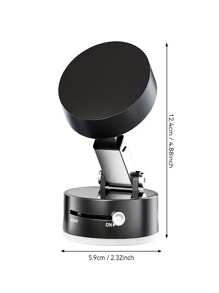车载磁力吸盘支架，360°旋转吸盘磁性手机支架，具有持续真空吸附以保持表面吸力，可调节车载电动吸盘真空磁力支架，适用于汽车、健身房、镜子和任何光滑表面