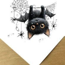 1pc/3pcs/5pcs Halloween Cute Black Cat Bat Wall Stickers Window Stickers Toilet Decoration Stickers With A Strong Halloween Vibe, Home Stickers For The Room Are Perfect For Halloween Room Bedroom Bedroom Living Room Cafe Office Dining Room Bathroom Toilet Wall Window Decoration Stickers Ideal Halloween Gifts For Family And Friends. Home Decor Halloween Decor Room Decor Wall Decor Living Room Decor Halloween Decorations Halloween Decoration - Multicolor - View 6