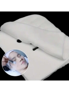 100片装护肤纱布纤维面膜，海藻软化面膜粉美容纱布垫 - 白色 - 查看 4