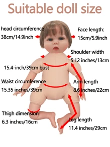 32 种不同款式适合 20 至 22 英寸/50 厘米至 56 厘米玩具娃娃服装套装，儿童圣诞节礼物（不包括娃娃）