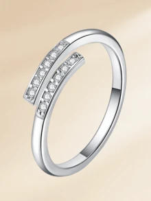 1 chiếc nhẫn ngón chân bằng thép không gỉ đính đá lấp lánh thời trang, phụ kiện không thể thiếu cho kỳ nghỉ hè, du lịch, tiệc bãi biển của phụ nữ, có sẵn màu vàng và bạc, thiết kế vòng hở có thể điều chỉnh, trang sức chân mùa hè đi biển. - Nhẫn ngón chân - Xem 23