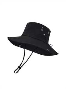 1 渔夫帽 旅行探险防水速干户外帽 太阳帽 盆帽 现货 夏季户外徒步遮阳帽 周长：约54-59cm