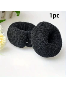 1/2 Peças Formador de Coque Vintage - Esponja com Presilhas, Ferramenta Formadora de Coque de Espuma DIY, Adequada para Coques Clássicos, Rabos de Cavalo da Moda e Penteados de Coque, Adequada para Penteados de Inverno, Penteados de Inverno da Moda, Adequada para Coque de Rosquinha, Acessório de Penteado Chignon | Acessório de Estilo Retrô | Material de Esponja, Ferramenta para Aumentar o Volume do Cabelo Elásticos