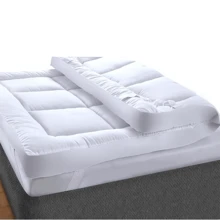 Hotel Quality 4-Inch Mattress Topper Ultra Comfortable 10CM MICROFIBER Luxury Bed Support Cooling Perfect For Better Sleep ALL SIZES SINGLE DOUBLE KING SUPER KING UK SIZES SOFT AND COMFORTABLE MAKES YOUR BED SUPER COMFORTABLE THICK TOPPER