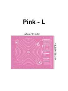 1Pc Silicone Kneading Mat - Non-Stick & Waterproof, Easy To Clean, Foldable, Blue/Purple/Pink Options, Perfect For Cookies, Dough, Cake & Chinese Pastries, Essential Baking Tool For Home Chefs & Baking Enthusiasts, Great For Christmas, Easter & Thanksgiving - Multicolor - View 13