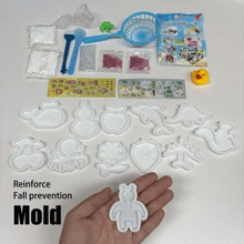 1 علبة، لعبة مائية سحرية، نموذج مائي DIY، محلول (عشوائي) + قالب (عشوائي) + مسحوق صب + شبكة صيد + الملحقات + علبة، لعبة إبداعية رائعة، هدية عيد ميلاد، هدية عطلة، ديكور مصنوع يدويًا، لعبة لتخفيف الضغط، لعبة ضغط، مجموعة السليم