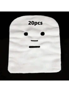 100片装护肤纱布纤维面膜，海藻软化面膜粉美容纱布垫 - 白色 - 查看 7