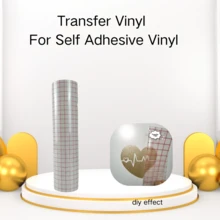 1 Roll 30cm X 500cm / 30cm X 60cm Permanent Self-Adhesive Vinyl Sticker Transfer Tape, Suitable For Party Decorations, Stickers, Craft Cutting, Car Decals DIY - Red - View 14